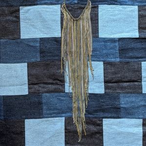 Chain Fringe Statement Necklace
